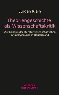 Produktbild: Theoriengeschichte als Wissenschaftskritik