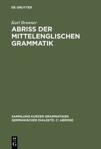 Produktbild: Abri&szlig; der mittelenglischen Grammatik