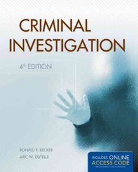 Produktbild: Becker, R: Criminal Investigation
