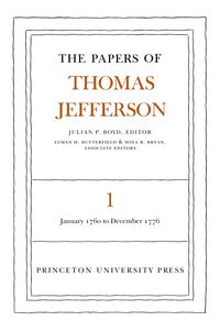 Produktbild: The Papers of Thomas Jefferson, Volume 1