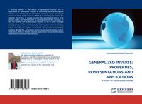 Produktbild: Generalized Inverse: Properties, Representations and Applications