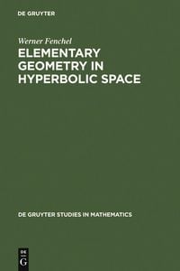 Produktbild: Elementary Geometry in Hyperbolic Space