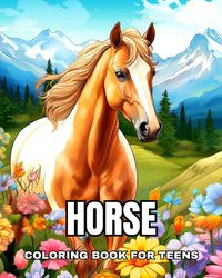Produktbild: Horse Coloring Book for Teens