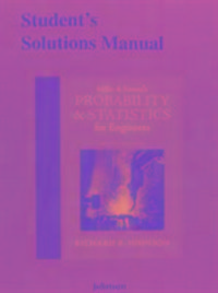 Produktbild: Johnson, R: Student's Solutions Manual for Miller & Freund's