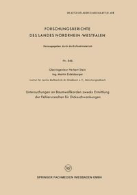 Produktbild: Untersuchungen an Baumwollkarden zwecks Ermittlung der Fehlerursachen f&uuml;r Dickeschwankungen