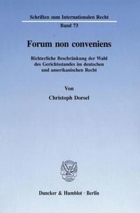 Produktbild: Forum non conveniens.