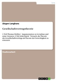Produktbild: Gesellschaftsvertragstheorie