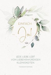 Produktbild: Gru&szlig;karte - Einfach Ja!