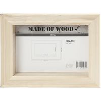 Produktbild: Creativ Company 3D-Rahmen mit Glas, T 2,5 cm, Gr&ouml;&szlig;e 18,2x23,2 cm, 1 Stk