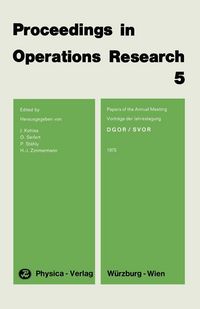 Produktbild: Proceedings in Operations Research 5