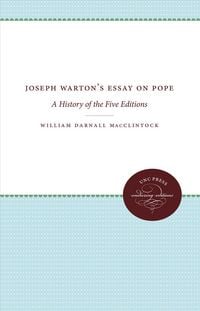Produktbild: Joseph Warton's Essay on Pope