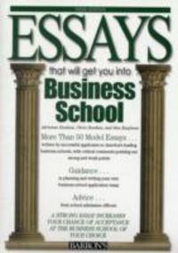 Produktbild: Kaufman, D: Essays That Will Get You into Business School