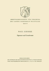 Produktbild: Eigentum und Grundwasser