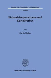 Produktbild: Einkaufskooperationen und Kartellverbot.