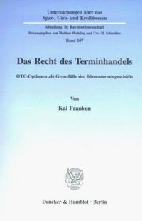 Produktbild: Das Recht des Terminhandels.