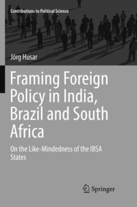 Produktbild: Framing Foreign Policy in India, Brazil and South Africa