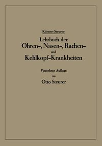 Produktbild: Lehrbuch der Ohren-, Nasen-, Rachen- und Kehlkopf-Krankheiten