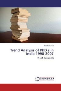 Produktbild: Kurup, A: Trend Analysis of PhD s in India 1998-2007