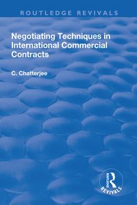 Produktbild: Chatterjee, C: Negotiating Techniques in International Comme