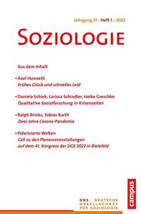 Produktbild: Soziologie 1/2022