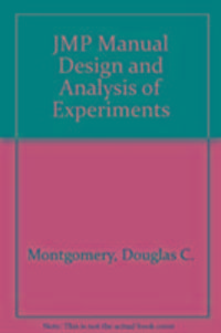Produktbild: Montgomery, D: JMP Manual Design and Analysis of Experiments
