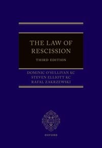 Produktbild: The Law of Rescission