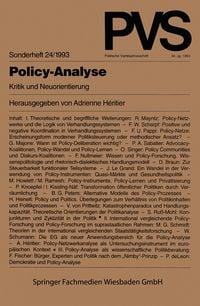 Produktbild: Policy-Analyse