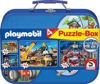 Bild vom Artikel Puzzle Box Schmidt Spiele Playmobil im Metallkoffer 2x60 2x100 Teile vom Autor 