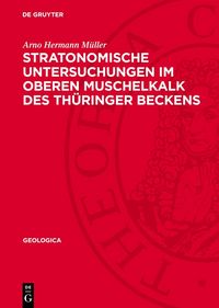 Produktbild: Stratonomische Untersuchungen im Oberen Muschelkalk des Th&uuml;ringer Beckens