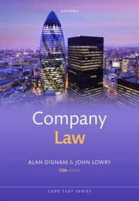 Produktbild: Dignam, A: Company Law