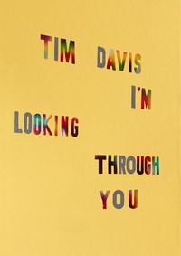 Produktbild: Tim Davis: I'm Looking Through You