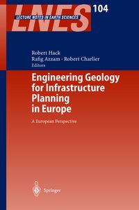 Produktbild: Engineering Geology for Infrastructure Planning in Europe