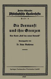 Produktbild: Die Vernunft und ihre Grenzen