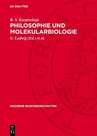 Produktbild: Philosophie und Molekularbiologie