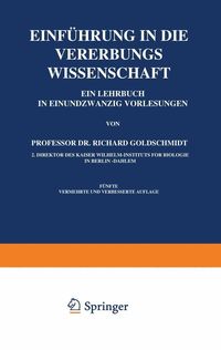 Produktbild: Einf&uuml;hrung in die Vererbungswissenschaft