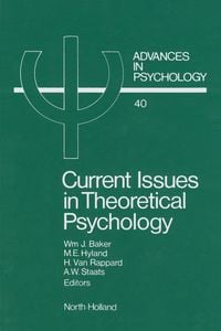 Produktbild: Current Issues in Theoretical Psychology