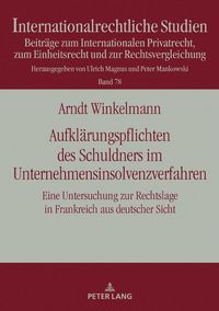 Produktbild: Aufklaerungspflichten des Schuldners im Unternehmensinsolvenzverfahren