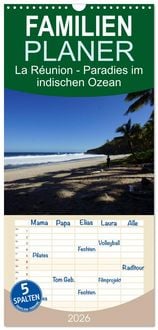 Produktbild: Familienplaner 2026 - La R&eacute;union - Paradies im indischen Ozean mit 5 Spalten (Wandkalender, 21 x 45 cm) CALVENDO