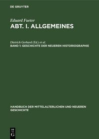 Produktbild: Geschichte der neueren Historiographie