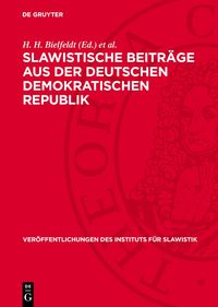 Produktbild: Slawistische Beitr&auml;ge aus der Deutschen Demokratischen Republik