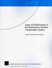 Produktbild: Issues and Performance in the Pennsylvania Workers Compensation System