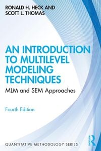 Produktbild: An Introduction to Multilevel Modeling Techniques
