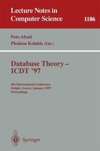 Produktbild: Database Theory - ICDT '97