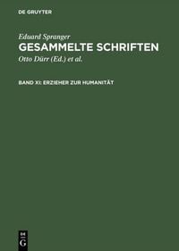 Produktbild: Erzieher zur Humanit&auml;t