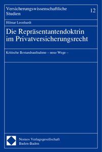 Produktbild: Die Repr&auml;sentantendoktrin im Privatversicherungsrecht
