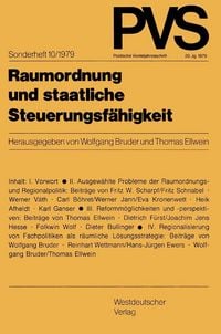 Produktbild: Raumordnung und staatliche Steuerungsf&auml;higkeit
