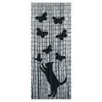 Produktbild: Bambusvorhang Mod. Katze und Schmetterling, 90 x 200 cm