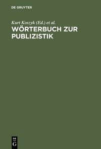 Produktbild: W&ouml;rterbuch zur Publizistik