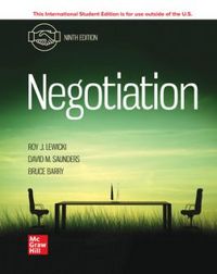 Produktbild: Barry, B: Negotiation ISE