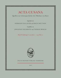 Produktbild: Acta Cusana. Quellen zur Lebensgeschichte des Nikolaus von Kues. Band II, Lieferung 3